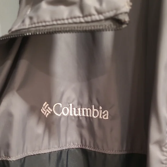 Mens 4XL Columbia Black and Gray Windbreaker Jacket - Picture 3 of 4